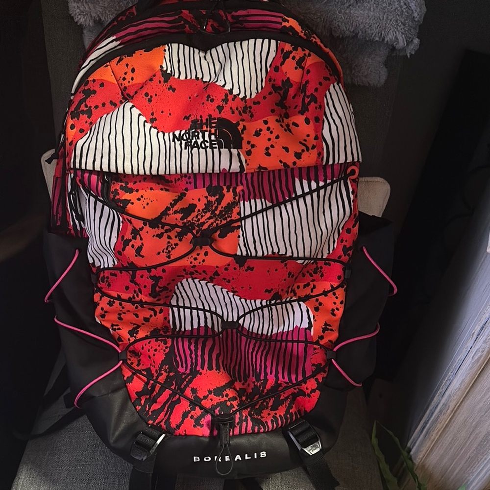 The North Face Borealis Backpack - Red and Black